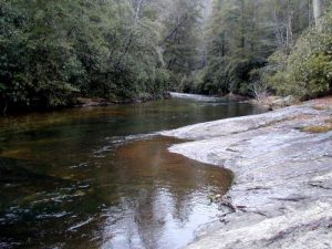 <b>The Chattooga River Near Ellicott Rock</b><br> As good as the trout fishing looks, I didn't catch a thing on this trip.