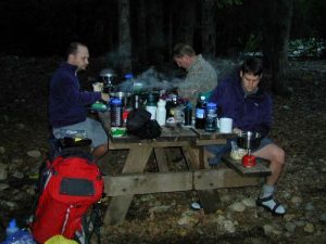 <b>Cooking Dinner At Canyon City</b><br> We made it to the campsite with enough time to cook before it got dark around 10:30pm this evening.