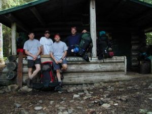 <b>Group Photo At Canyon City</b><br> Left to Right: BirdShooter, Yukon Matt, The Senator, The Camel