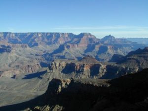 <b>The Grand Canyon</b><br> A view of the canyon as we descended on the South Kaibab Trail.
