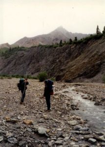 <b>Searching For A Campsite</b><br> Slawdog and The Iceman search for a campsite on day two of our hike near the Wyoming Hills.