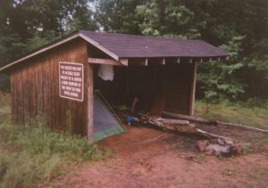 <b>Boy Scout Shelter</b><br> This was the only shelter on the red blazed backcountry loop at Providence Canyon State Park.