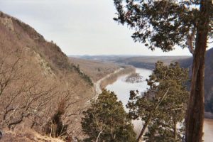 <b>View Of The River</b><br> Here's a view of the river from the Red Blazed Trail on the descent from Mt. Tammany.