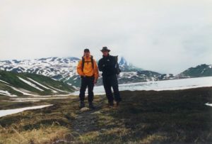 <b>Lost Lake</b><br> Notice that the lake is still mostly frozen at the beginning of July.