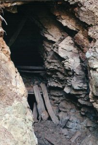 <b>Mine Shaft</b><br> One of the many you will enocunter in your hike. This one is safe, and extends about 350 feet into the mountain.