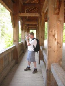 <b>Shooting Photos From The Covered Bridge</b>