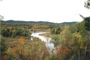 <b>River in Fall</b><br> This is a view of from the East Bank. This is obviously a Fall trip.