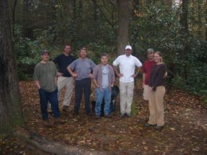 <b>Our Crew</b><br> Here's the group at our campsite along the Chattooga River.