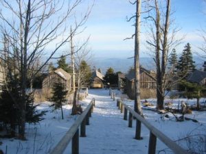 <b>Cabins At Mt. LeConte</b><br> The cabins were closed for the winter which meant that it was pretty quiet in the area this evening.