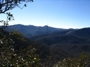 <b>Another view from the ridge</b><br> Believe that peak in the distance is Pilot Mt.