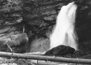 <b>Thomas at Baring Falls</b><br> One of my favorite pictures. Notice T-Bird on the ledge left of the falls in 2002.