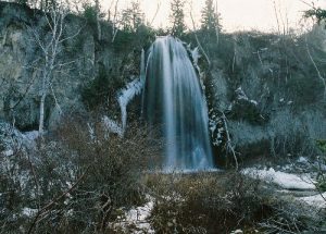 <b>The Falls</b><br> Here is a longer exposure of Spearfish Falls before the snowfall.