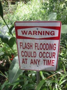 <b>Flash Floods</b><br> We saw these signs frequently along the road to Hana, particularly near the waterfalls and natural pools.