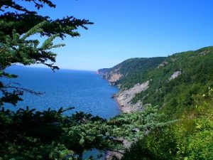 <b>Cape Chignecto, Nova Scotia</b><br> A view of the coast after the first major climb (lots of 600ft ups and downs here)