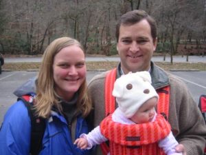 <b>Swiss Family Robinson</b><br> Posing for a quick photo at the trailhead in Deep Gap.