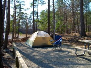 <b>Campsite on the lake</b>