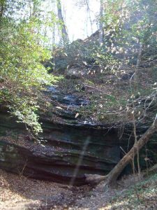 <b>A creek trickling down the rocks</b>