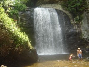 <b>Looking Glass Falls</b><br> Looking Glass Falls, Pisgah National Forest
