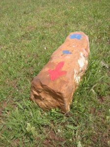 <b>Drover's Trail</b><br> A trail marker for Drover's Trail in the prarie.