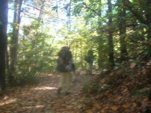 <b>The Harper's Creek Trail</b><br> It's a little fuzzy, but here's the first decent after leaving the trailhead. A hunter lost four of his dogs and we could hear them barking in the distance.