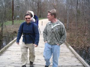 <b>Boardwalk Of The McMullen Creek Greenway</b><br> White Lightening and The Camel on the boardwalk of the McMullen Creek Greenway.