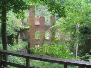 <b>Old Mill At Sweetwater Creek</b><br> A view of the mill from the platform looking toward Sweetwater Creek.