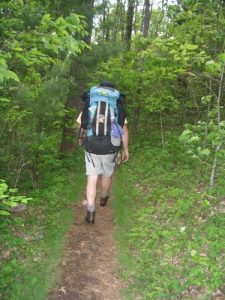 <b>The A.T. Headed Northbound</b><br> Spring hiking on the Appalachian Trail near GA 60.