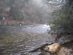 <b>The Chattooga River</b><br> The Chattooga River near the Thrift Lake parking area.