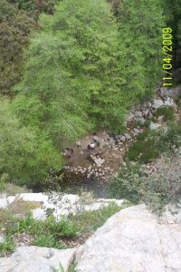 <b>View down from top of falls</b>