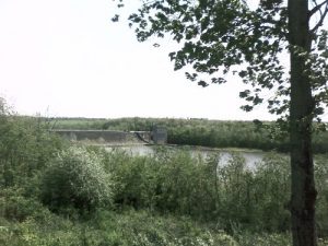 <b>Dillon Dam</b><br> Dillon Dam from an overlook off OH 146.