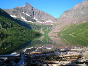 <b>Upper Two Medicine Lake and campsite</b>