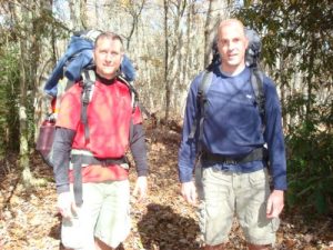 <b>Photo-Op</b><br> We met a group of four guys who have been backpacking together for close to thirty years. They were kind enough to take this photo of us after a long break of chatting, eating lunch, and playing frisbee.