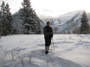 <b>Gary Myers</b><br> Snowshoeing in the Mt. Timpanogos Wilderness, Utah. December 2009