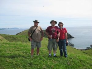 <b>Dan, Gary and Debbi Myers</b><br> Mimiwhangata Coastal Preserve, New Zealand. February 2009