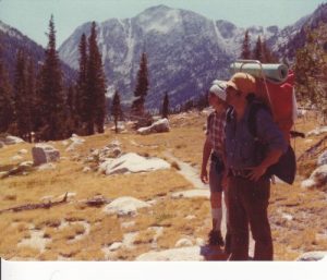 <b>Approaching Burro Pass</b><br> Ascending to Burro Pass, Matterhorn Canyon in back. Yosemite National Park.