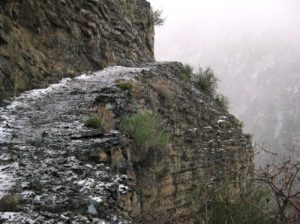 <b>Grove Creek Canyon</b><br> In places, the trail through this canyon dramatically clings to the canyon walls. 5/10
