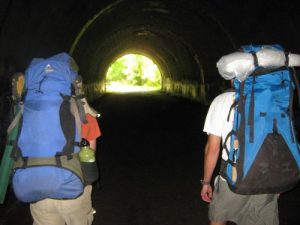 <b>"Road To Nowhere" Tunnel</b><br> The tunnel is about 375 yards long, is damp, and cool - which is pretty damn nice on a hot summer day.