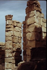 <b>Herod's Palace</b><br> On the north end of Masada overlooking the Dead Sea.