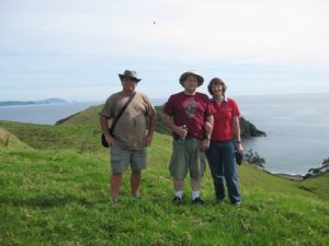 <b>Dan, Gary, and Debbi</b><br> North end of the peninsula, above Black Sand Beach (in right background).