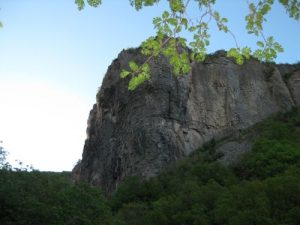 <b>Dry Canyon Cliffs</b><br> Looking up at one of the gateway cliffs.