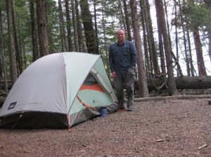 <b>Gary Myers</b><br> This is me in the Upper Kintla Lake campground. 7/30/2010