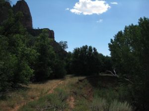 <b>LaVerkin Creek Trail</b><br> Here the trail passes above Timber Creek. 8/20/10