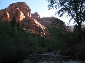 <b>LaVerkin Creek</b><br> I took this shot while replenishing my water supply in the creek. 8/21/10