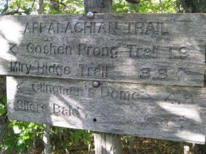 <b>Almost to Silers Bald</b><br> Trail sign on the way to Silers Bald.