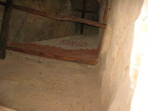 <b>Wall Art</b><br> Wall paintings inside one of the towers at Cliff Palace -- painted over 700 years ago.