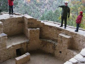 <b>Ranger Talk</b><br> NPS ranger giving a talk as we stood around the kiva at Cliff Palace, Mesa Verde National Park. 10/22/10