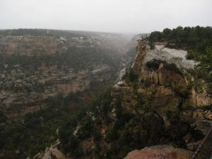 <b>Rain Turning to Snow</b><br> Our tour got cut short when the rain turned to snow, making the return trail potentially dangerous. 10/22/10