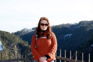 <b>At Inspiration Point Overlook near High Bluff Loop inside Tallulah Gorge State Park.</b><br> At Tallulah Gorge State Park along the county line between Rabun and Habersham Counties.