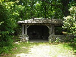 <b>Cumberland Knob</b><br> A rest shelter .2 of a mile from the parking lot/picnic area.