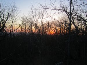 <b>Coosa Bald Sunset</b><br> Sunset to the west from Coosa Bald.